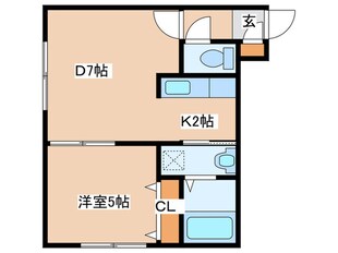 フロンティア円山の物件間取画像